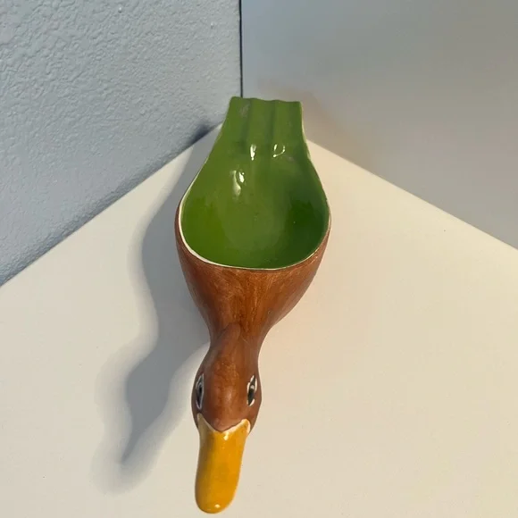 Mallard Duck Vintage Ceramic Ashtray / Trinket Holder 10” Long - Picture 7 of 7